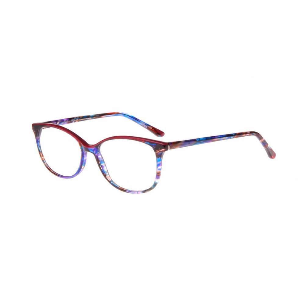 NEW Thin & Light QUILL Blue & Red IBIS Eyeglasses 50/16/140 with Case